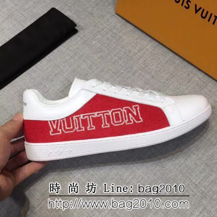 路易威登LV 2018專櫃同步發售 義大利進口牛皮男士休閒板鞋 8FX2193